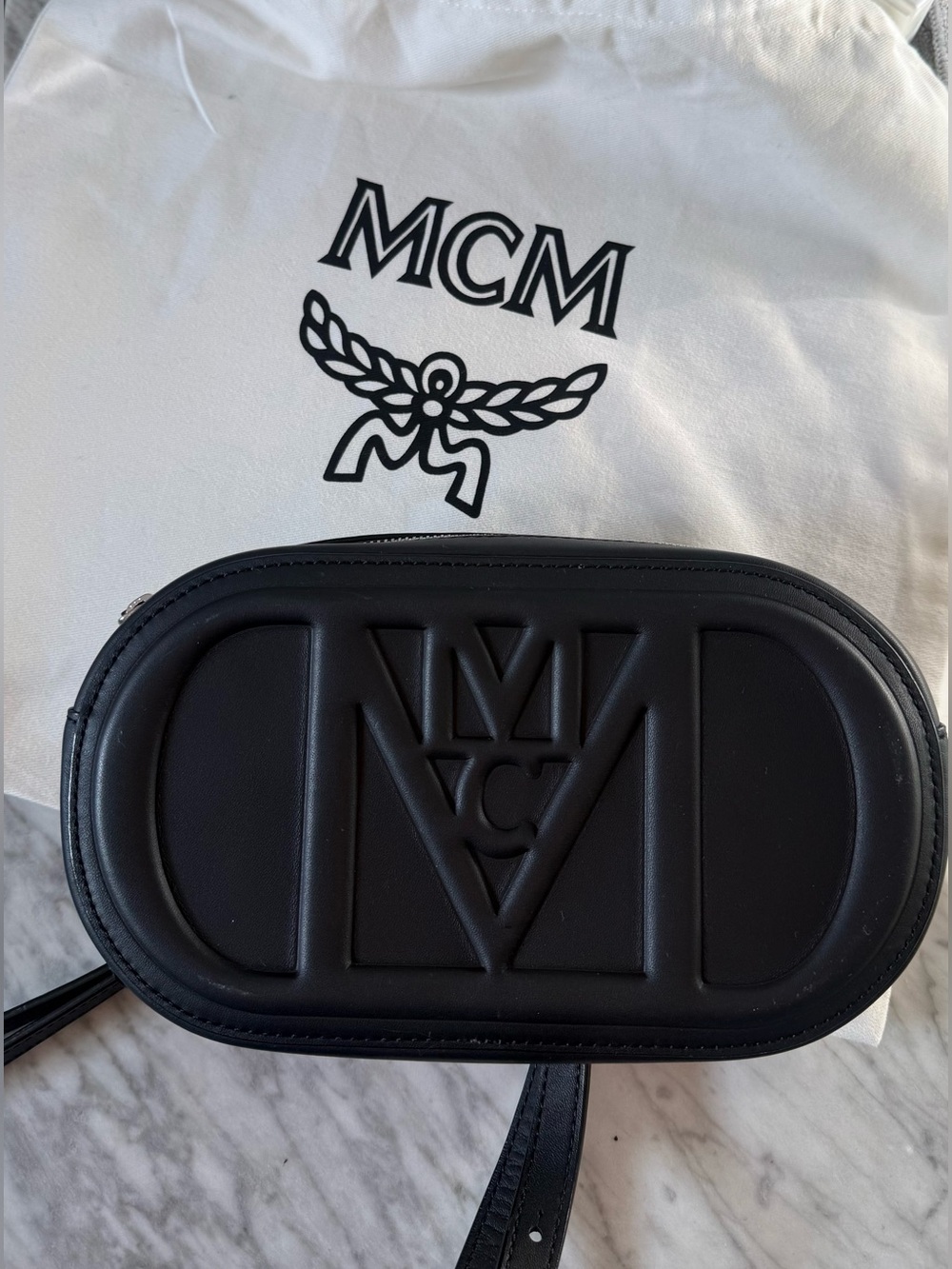 MCM Mode Travia Crossbody Pouch crafted in Spanish Nappa Leather